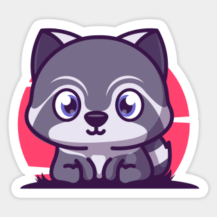 Raccoon Sticker